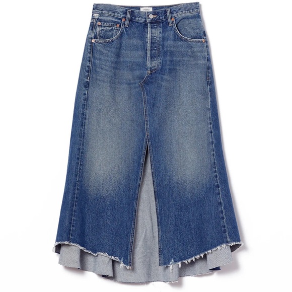 NWT’S Denim CITIZENS OF HUMANITY Mina Reworked Skirt in Brielle SZ 28 - Picture 4 of 13